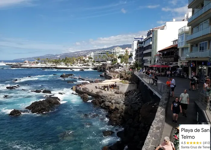 Appartement Designer 1 Bedroom White Tree 2 Minutes To The In The Center, Puerto De La Cruz, Tenerife