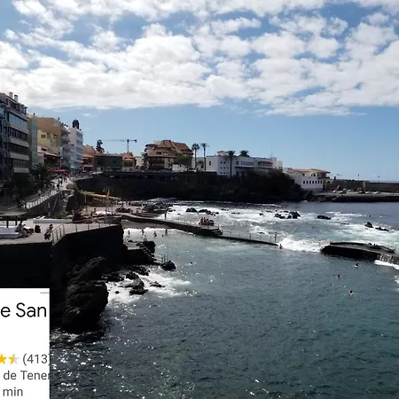 아파트 Designer 1 Bedroom White Tree 2 Minutes To The In The Center, Puerto De La Cruz, Tenerife