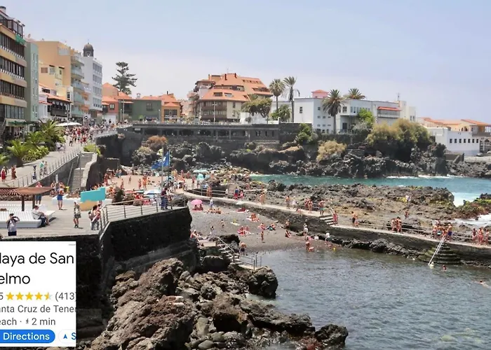 Designer 1 Bedroom White Tree 2 Minutes To The In The Center, Puerto De La Cruz, Tenerife 푸에르토 드 라 크루즈