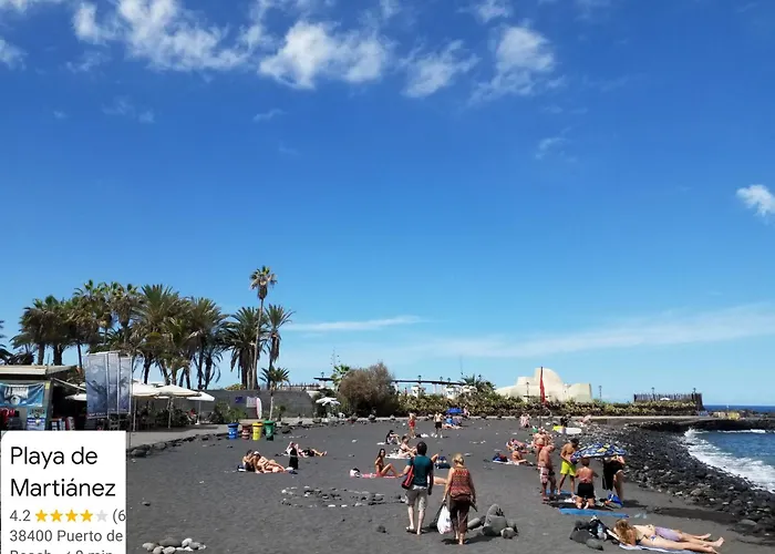 Designer 1 Bedroom White Tree 2 Minutes To The In The Center, Puerto De La Cruz, Tenerife Appartamento *