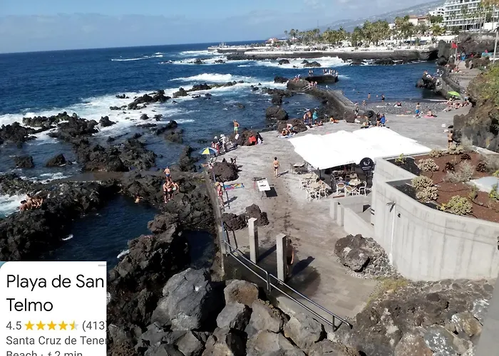 아파트 Designer 1 Bedroom White Tree 2 Minutes To The In The Center, Puerto De La Cruz, Tenerife 푸에르토 드 라 크루즈